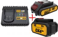 Комплект АКБ + Зарядний пристрій CAT 18,0V 4,0Ah та 2,0Ah DXC4 Set